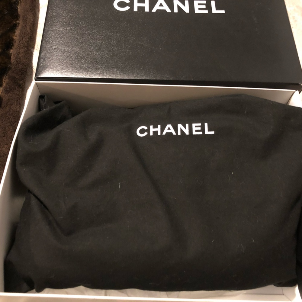 Authentic Vintage Chanel Fur Flap Bag.